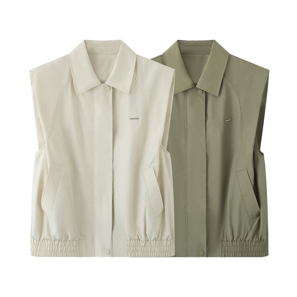 Early Autumn New Women's Clothing Fashionable All-match Casual Sleeveless Jacket Vest Coat
