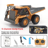 Remote control excavator alloy remote control car excavator engineering car toy charging  children's toy car wholesale
