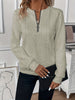 Short Women's Clothing With Zipper Sweater Long Sleeve