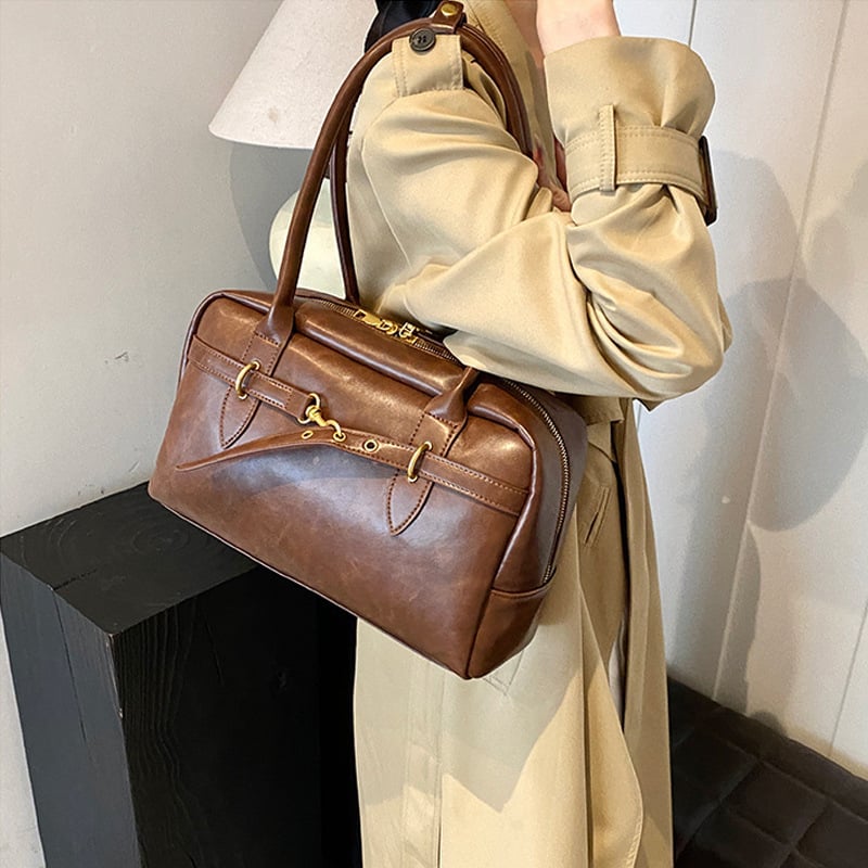 Retro Large Capacity Shoulder Bag for Women