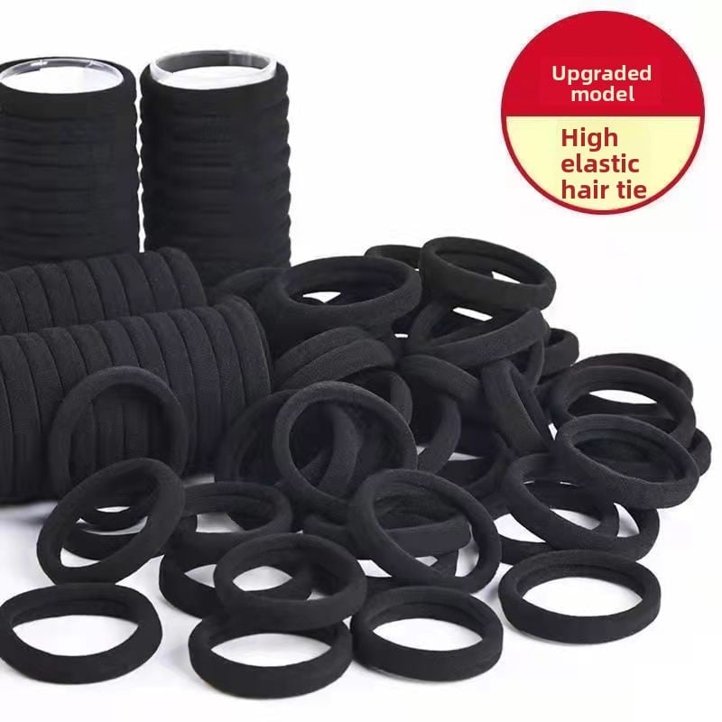 Tie hair with hair ties