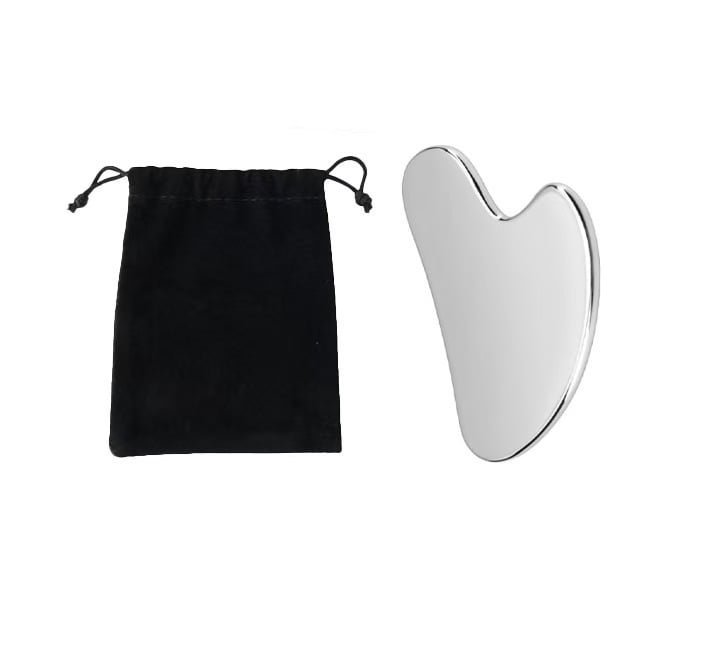 Stainless steel gua sha board large heart-shaped face scraping firming lifting massage board multifunction heart-shaped fascia knife