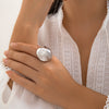 Joint ring with exaggerated opening set ring