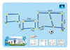 Kidsren's Plastic Football Goal Indoor and Outdoor Sports Toys Large Two-In-One Simple Portable Football Goal