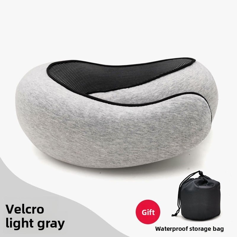 A U-shaped neck guard pillow that can be stored