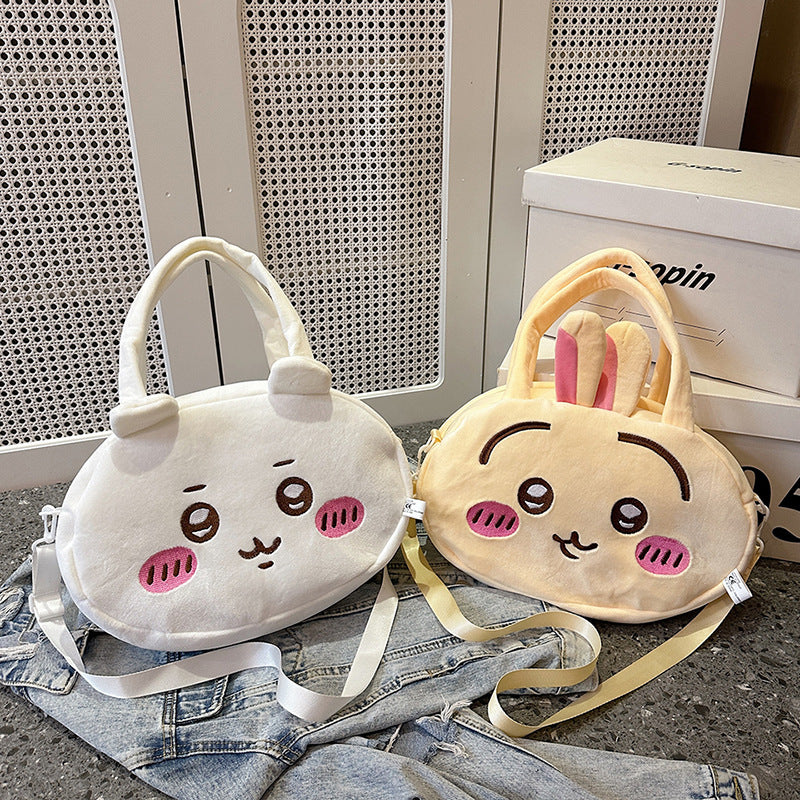 Ursage cute plush handbag girl messenger bag gift storage bag handbag gift