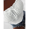 Womens Cute Sleeveless Tank Tops Frill Trim Strap Tie Knot Square Neck Eyelet Blouse
