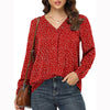 Women's Clothing Casual V-neck Temperament Top