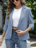 Solid Color Lightweight Slim Suit Jacket