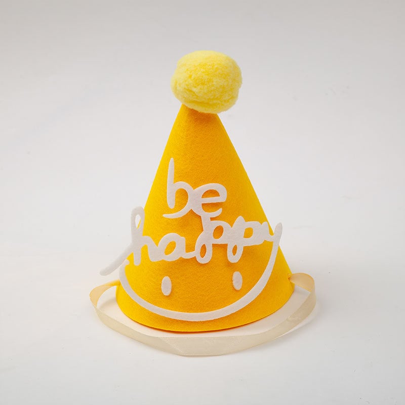 Felt hat children's birthday non-woven hat party yellow crown decorative hat diy crown props