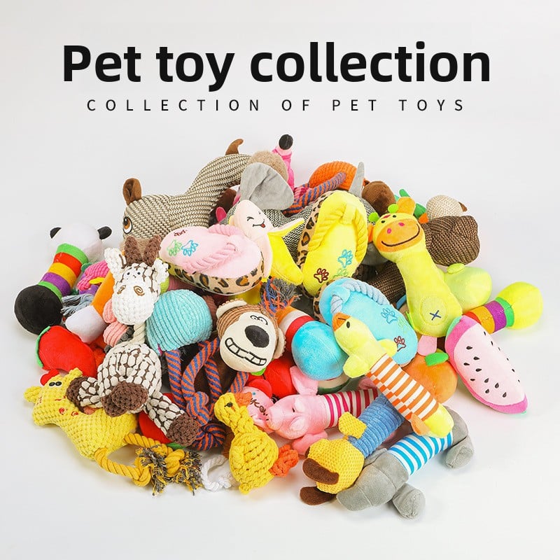 Plush Bite-Resistant Sound Pet Toys for Dogs and Cats