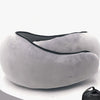 A U-shaped neck guard pillow that can be stored