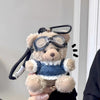 Pilot Bear plush pendant