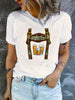 Fashion Personality Women's Oktoberfest Pattern T-shirt