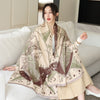 National Style Elegant Cashmere Scarf Double-sided Dual-use Jacquard Shawl