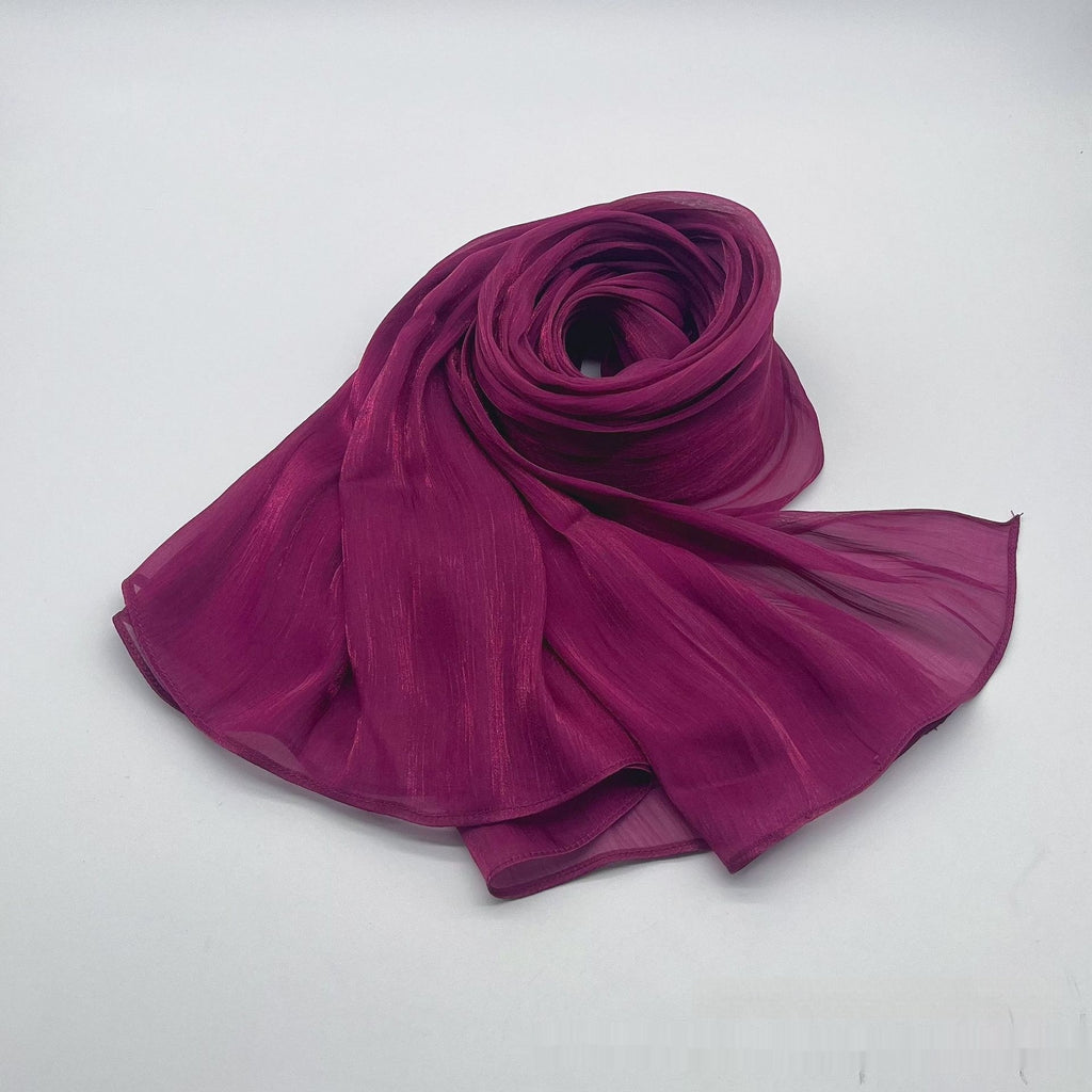 Shiny Satin Scarf Malay Scarf