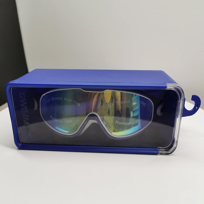 Electroplated waterproof, anti-fog, high-definition wide-field swimming goggles for both men and women