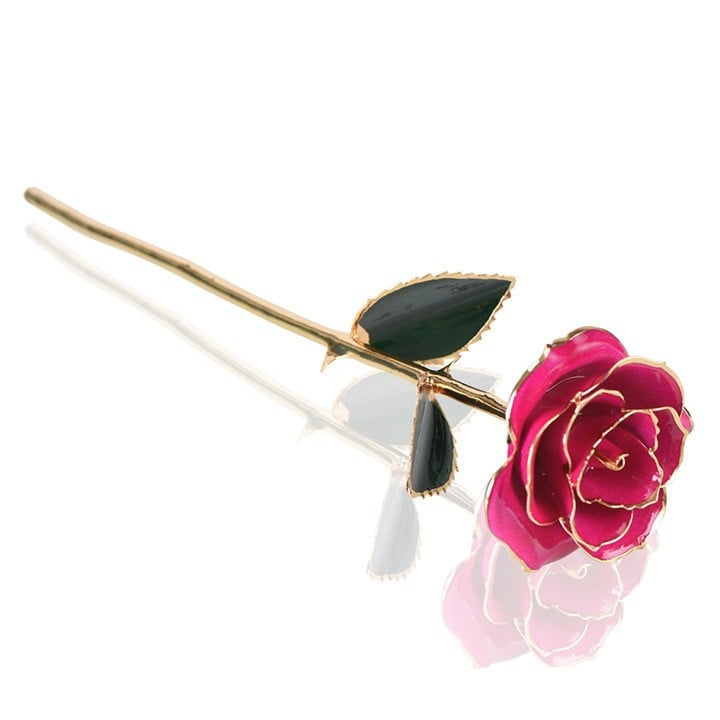 Paint rose real gold simulation rose gift box Valentine's Day gift Christmas gift wholesale