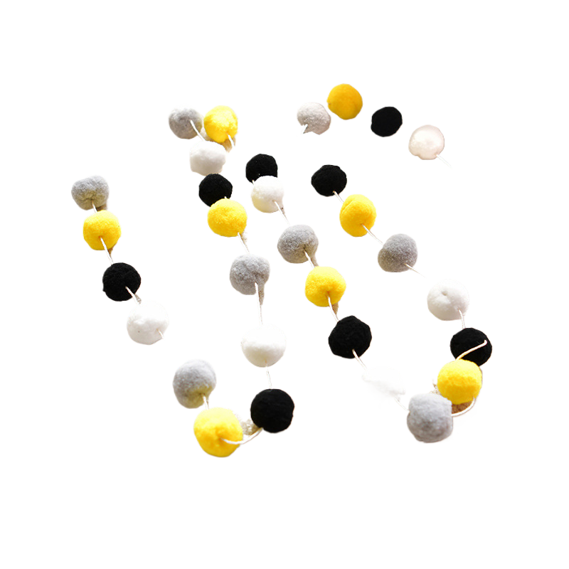 DIY Decorative Fur Ball Strings for Party and Room Decor
