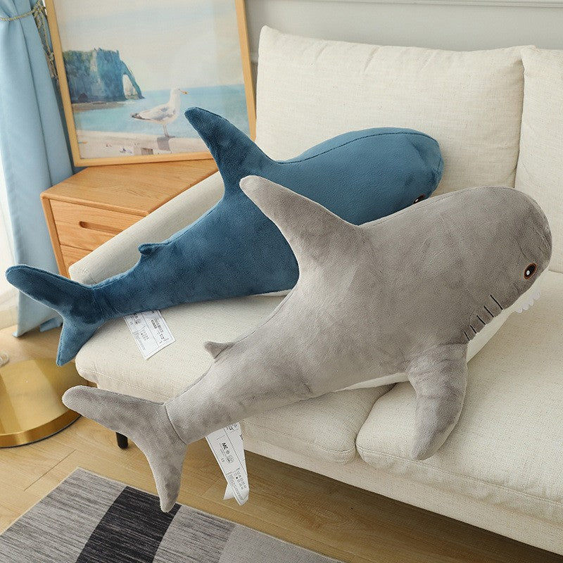 Shark Plush Pillow ? Cute Stuffed Toy Cushion for Kids