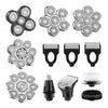 Cross-border electric shaver rotary washing shaving multi-head accessories floating IPX-grade bald razor