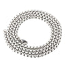 Men?s Titanium Steel Necklace ? Square Pearl Chain Hip-Hop Punk Jewelry