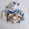17cm Labubu Plush Doll with Kimono and Hair Accessories