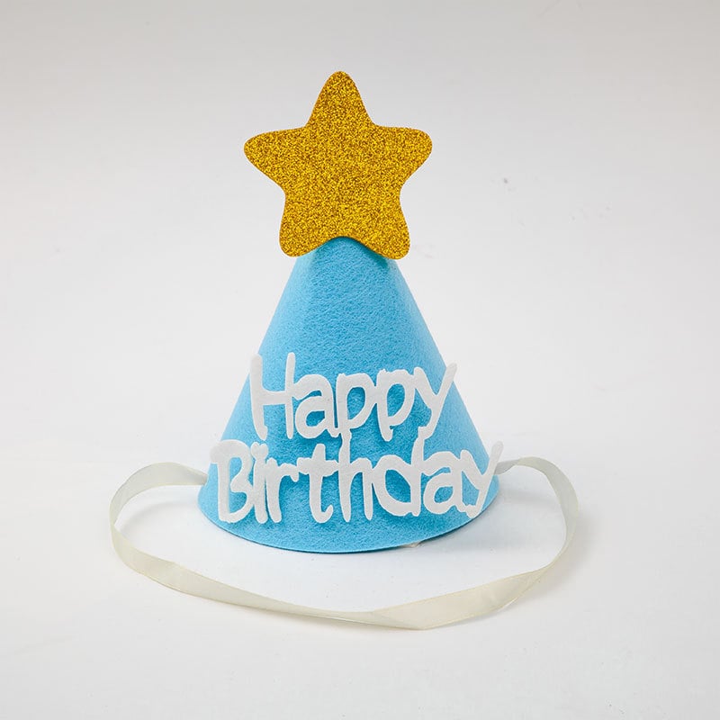 Felt hat children's birthday non-woven hat party yellow crown decorative hat diy crown props