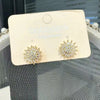 Light luxury rotatable sunflower necklace