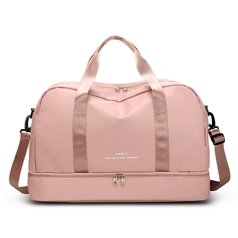 Large Waterproof Travel Tote ? Unisex Carry-On Bag for Short Trips