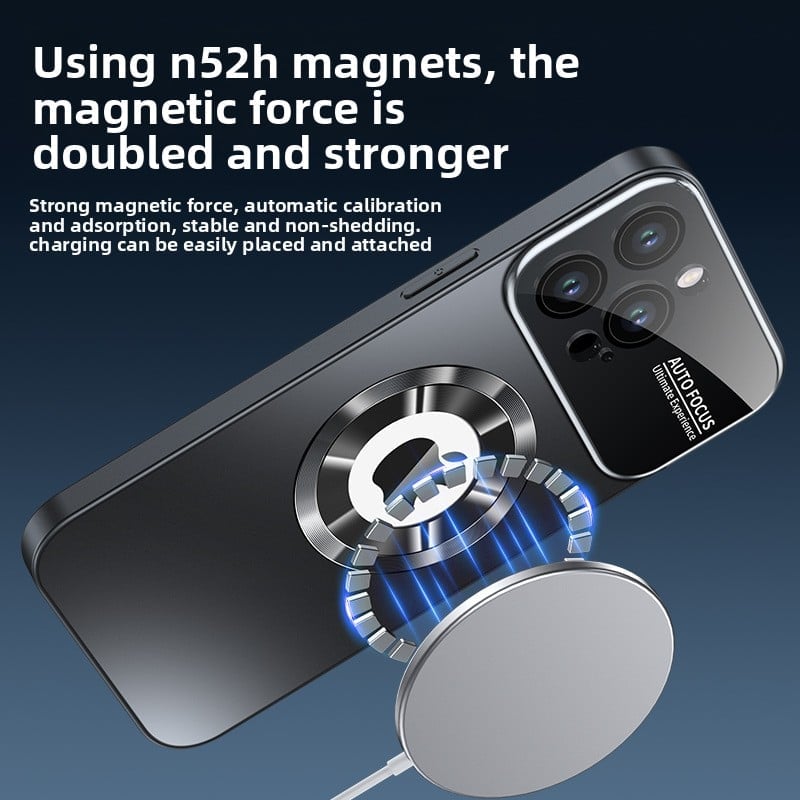 Large-window magnetic phone case