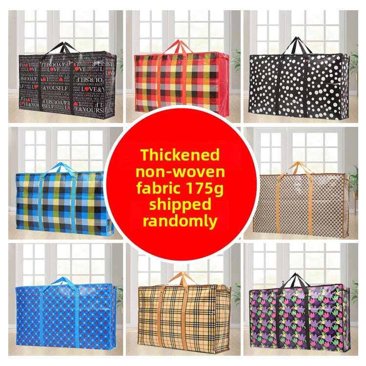 Thick non-woven fabric storage bags for moving luggage