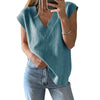 Womens V Neck Sweater Vest Oversized Ribbed Knit Sleeveless Casual Loose Fit Pullover Tank Top