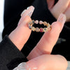 Beaded open ring