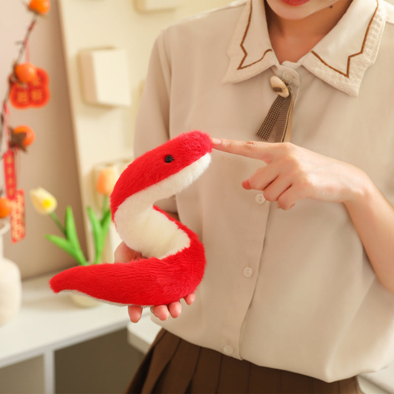 Cute Little Snake Doll Plush Toy Cloth Doll Green Snake Doll Sofa Living Room Decoration