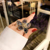 Crystal flower ring