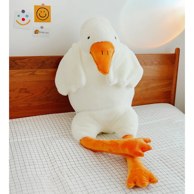 Cute Big White Goose Pillow Plush Toy Goose Doll Doll Doll Bed Sleeping Birthday Gift Girl