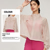 Summer Mountain Stand Collar Sports Jacket Women's Outdoor Breathable Lightweight Cardigan