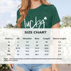 Women's 'LUCKY' Letter Print T-Shirt - Casual Crew Neck Short Sleeve Tee, Soft Summer Top