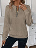 Short Women's Clothing With Zipper Sweater Long Sleeve