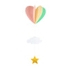 Wedding holiday birthday party decoration supplies three-dimensional hanging ornaments love hot air balloon cloud window pendant