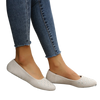 European American Style Flat heeled Shoes Low cut Mother's Shoes for Plus size Women Round-toe Rhinestone adorned Single Shoes