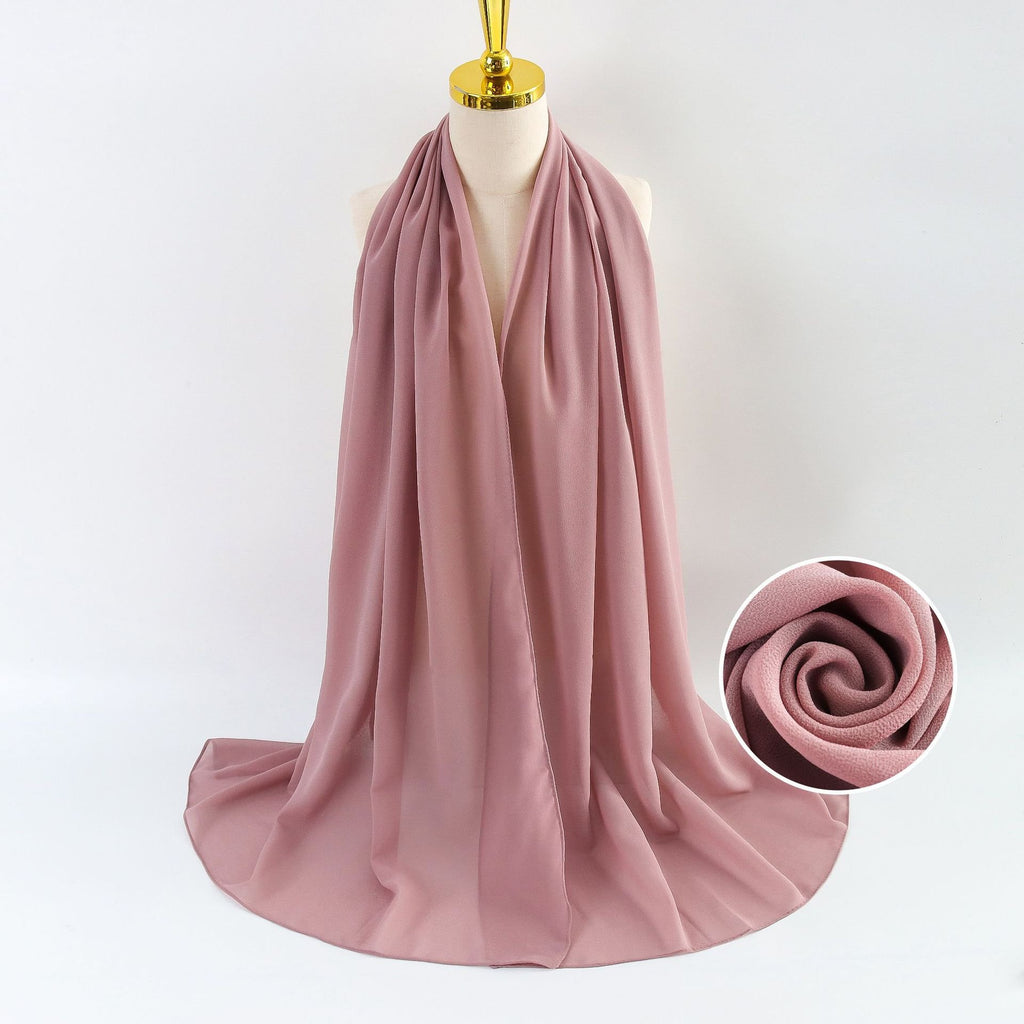 Elegant Pearl Chiffon Scarf for Women