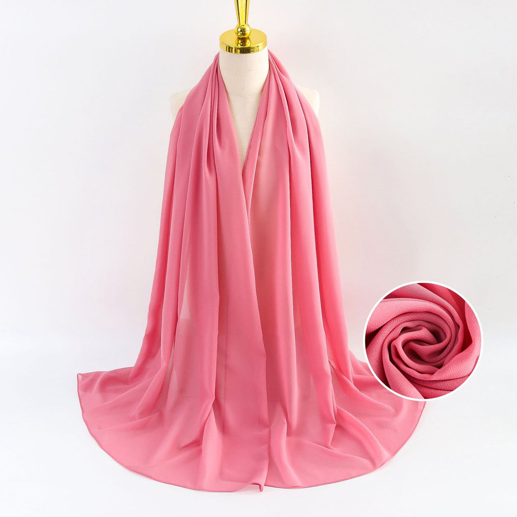 Elegant Pearl Chiffon Scarf for Women