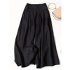Women's Wide Leg Palazzo Pants Cotton Linen Elastic Waist Casual Pants Breathable Summer Trousers With Pockets