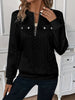 Short Women's Clothing With Zipper Sweater Long Sleeve