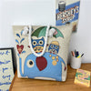 Canvas shoulder bag, simple tote bag for tutoring/study