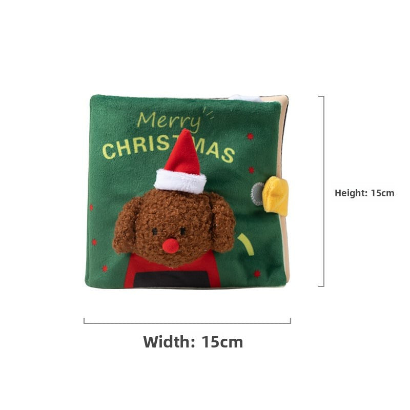 Dog pet toy sound fabric book