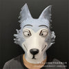 Regsy Big Gray Wolf Latex Cosplay Set - Headgear, Tail, Paw