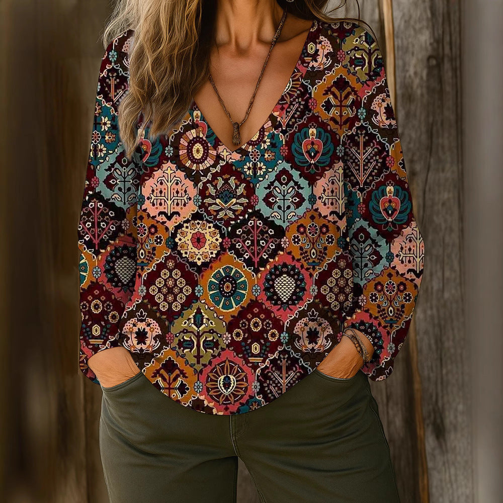 Fashion Personalized Digital Printing Women's Top T-shirt